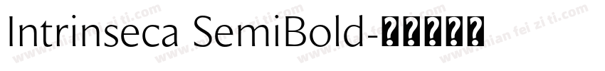 Intrinseca SemiBold字体转换